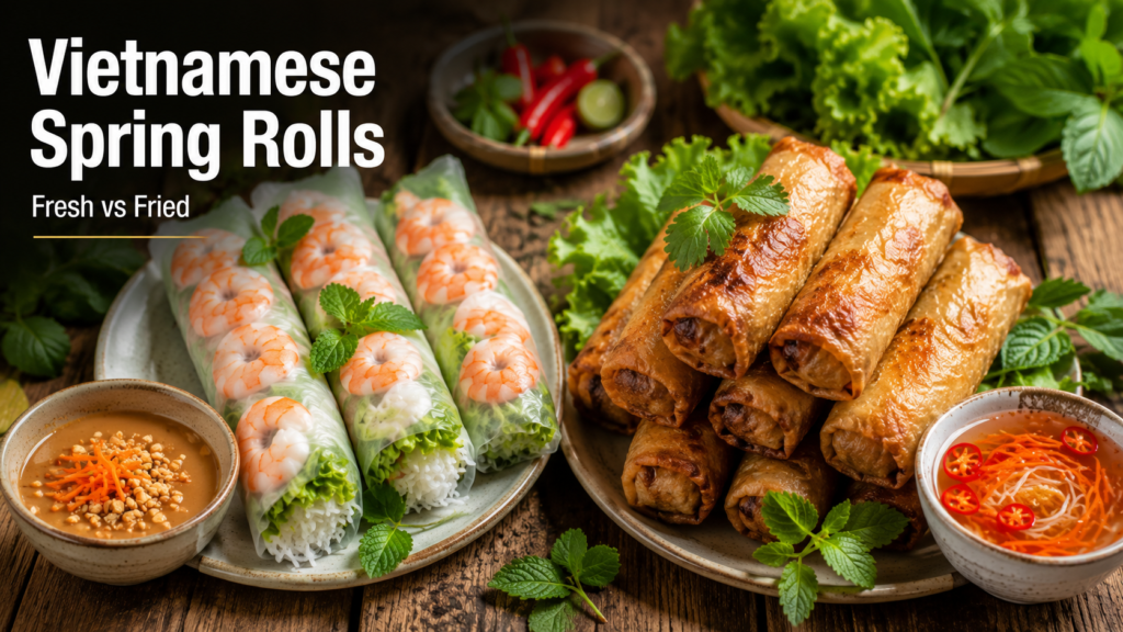 Vietnamese spring rolls fresh vs fried guide